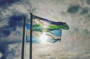 Argentina y Río Negro banderas unidas